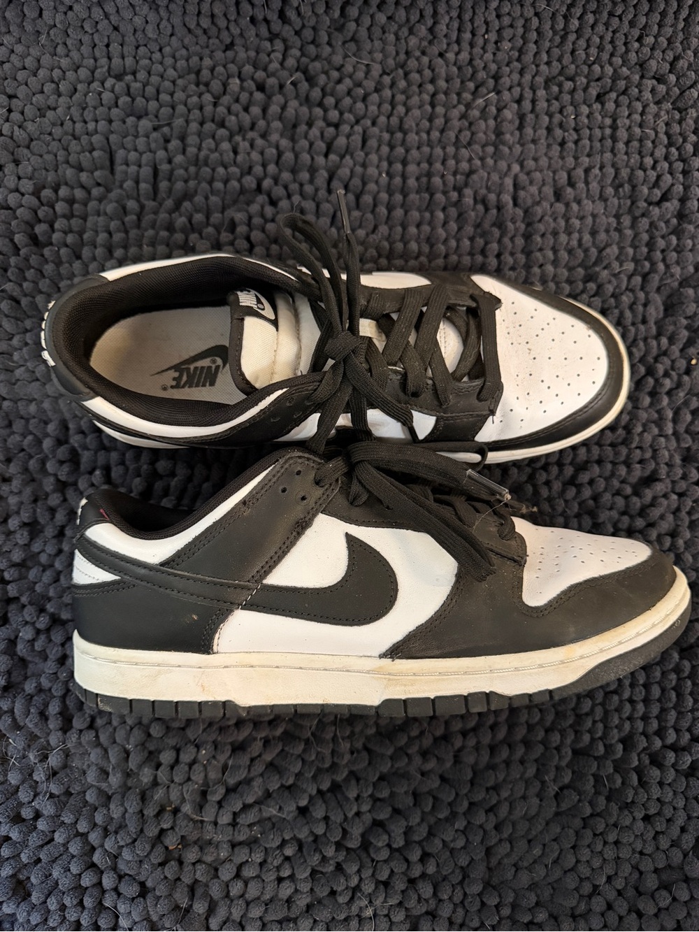 Nike Dunk Low Black and White Athletic Sneakers Sz 10